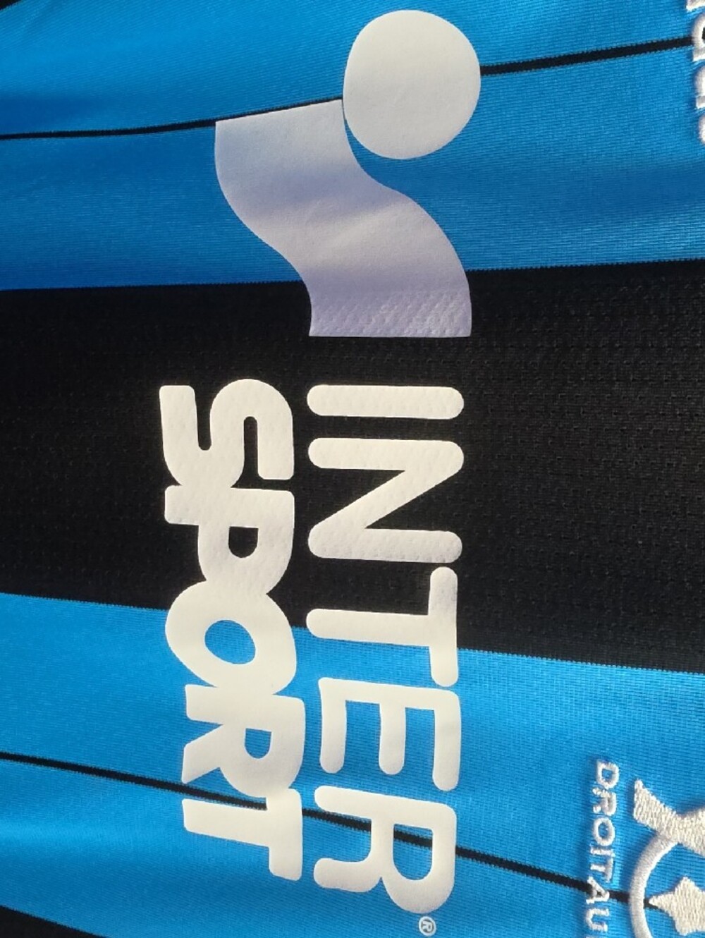 adidas Men's OM Black and Blue Football Jersey - Picture 5 of 12